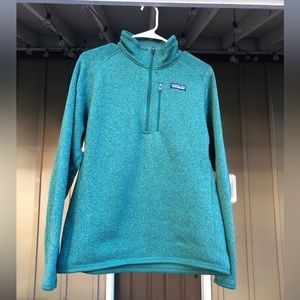 Patagonia Better Sweater Pullover—Color: green—Size: S (men’s—fits women’s M/L)